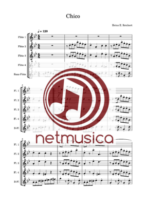 "Chico" für Flötenquintett (PDF) – Bild 2