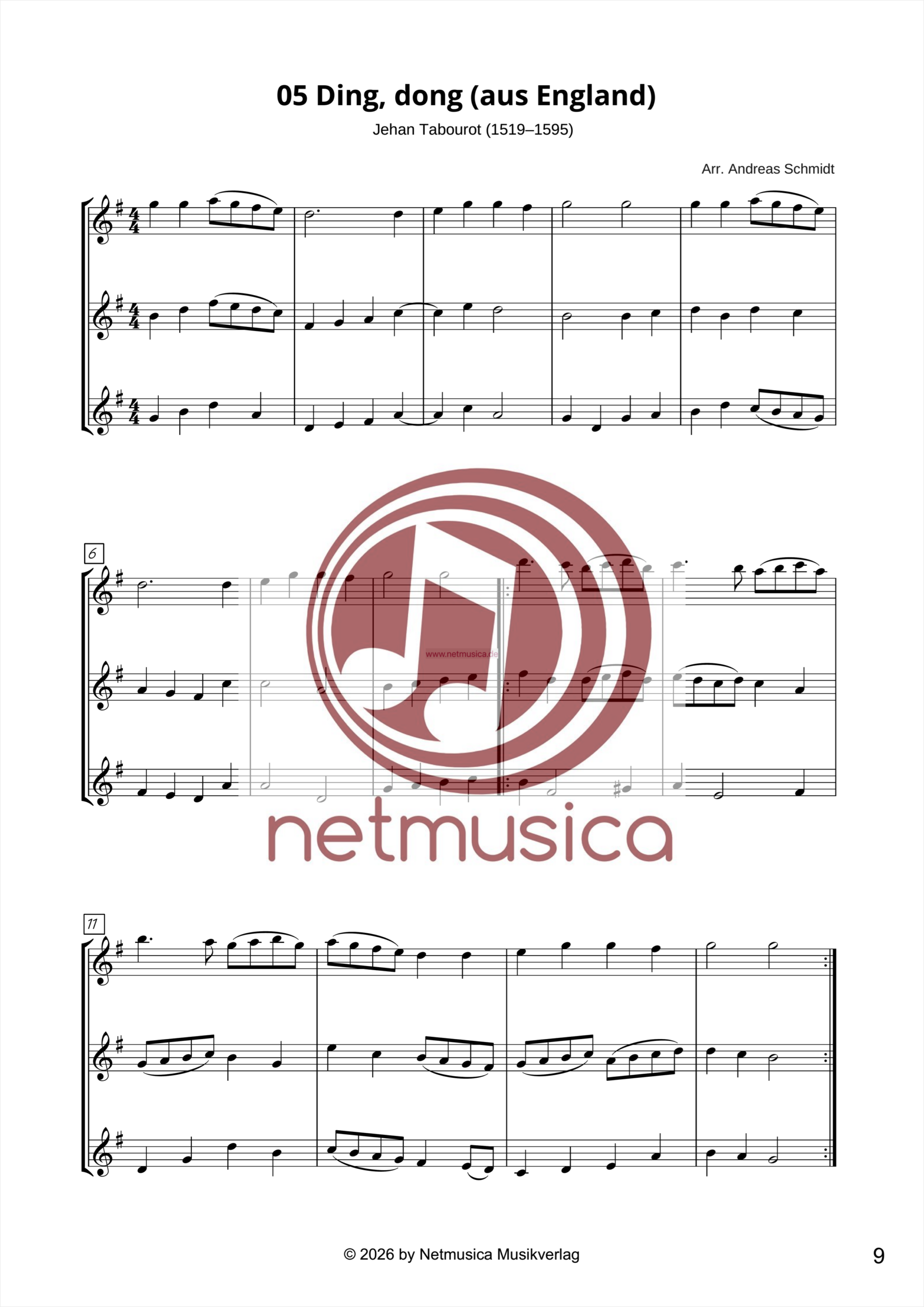 X-mas Classics - 23 Weihnachtslieder für 3-Stimmiges Querflöten-Ensemble (PDF) – Bild 4